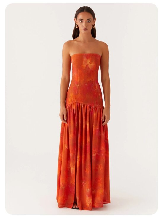Peppermayo Dresses & Skirts - Peppermayo Eden Strapless Amber Maxi Dress sz US 0